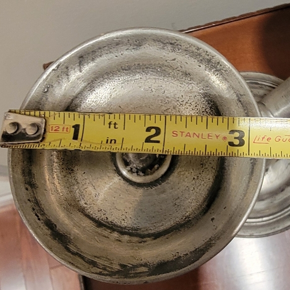 Etain Zinn Unique Vintage Elegant Pewter Candelabra - Picture 3 of 4